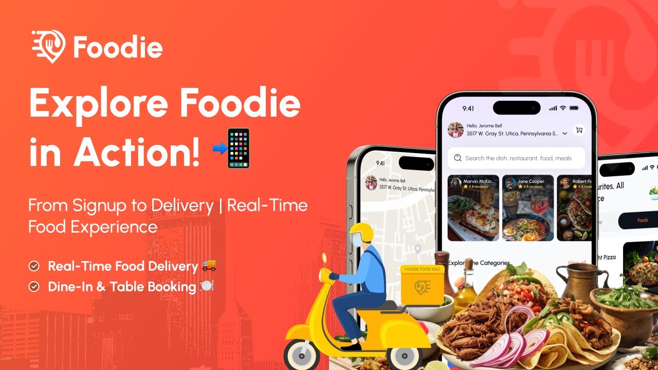 Title frame of the Foodie product walkthrough video