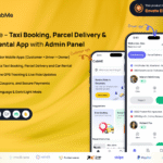 <strong>CabME</strong> – Uber Clone | Taxi Booking & Parcel Delivery Flutter App Solution