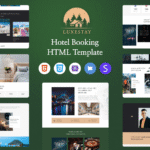<strong>LuxeStay</strong> – Modern & Responsive Hotel Booking HTML Template