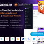 <strong>QuickList</strong> – Classified ads Buy and Sell Marketplace Flutter App with Laravel Admin Panel