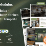 <strong>Modulux</strong> – Modular Kitchen HTML Template